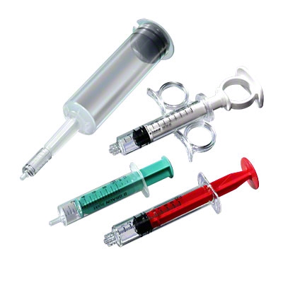 Angiographic syringes